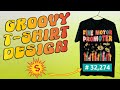 Trending merch by amazon tshirt niche  groovy design tutorial adobe illustrator redbubble etsy