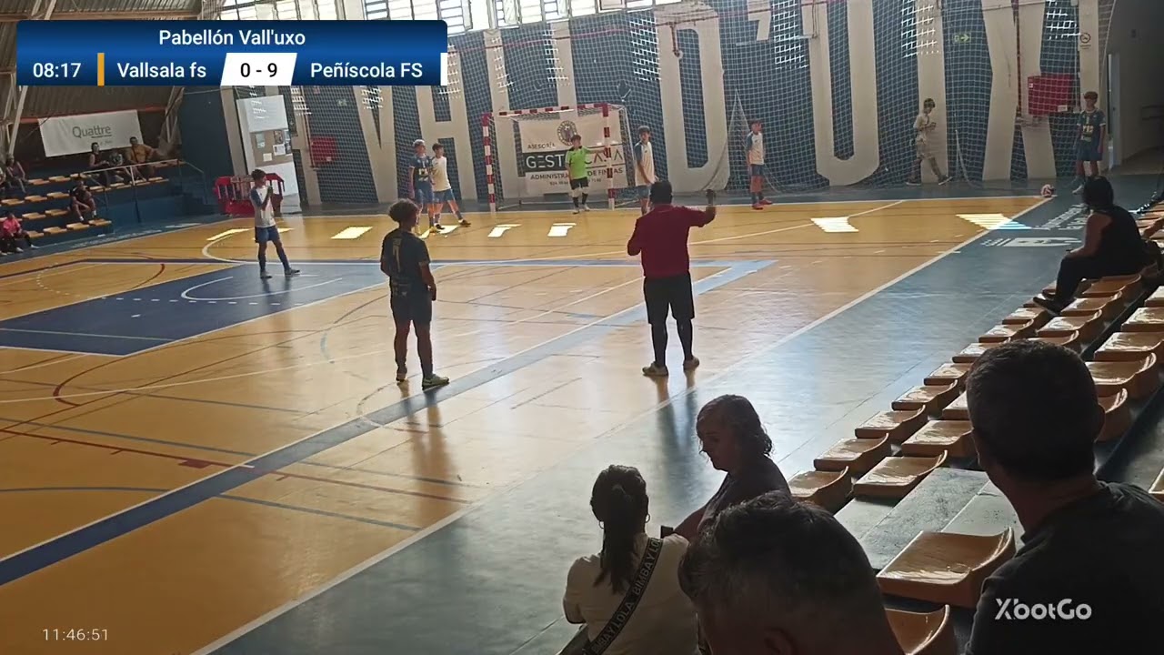 Partido categoría cadete: Vallsala fs 🆚 Peñíscola fs 2°Parte