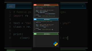 Python Wizardry: Power Move Compare Remove #string