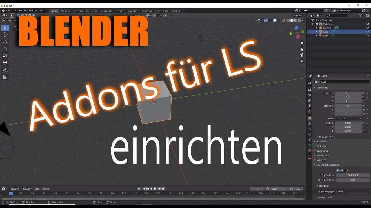 Blender 2.8 / 2.9 - Addons für LS Modding Installieren | I3D Exporter ...