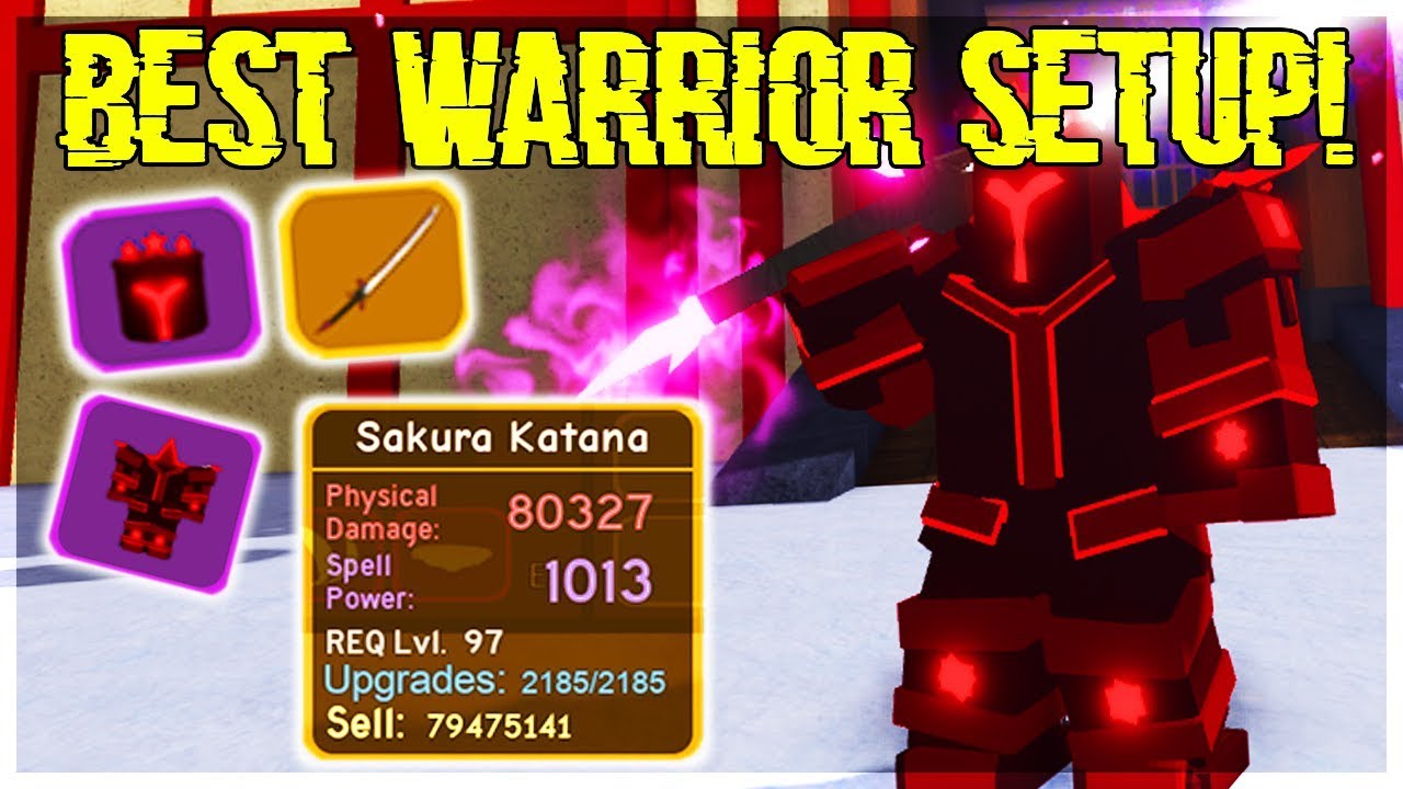 New Best Warrior Loadout Set In Samurai Palace Roblox Dungeon Quest Youtube - roblox dungeon quest all physical spells