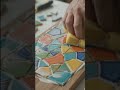 Broken Tile Serving Board! 🎨🍽️#diy #tileart #recycling #crafts #homedecor