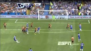 Golaço de falta do Lampard - Chelsea 2x0 Hull City