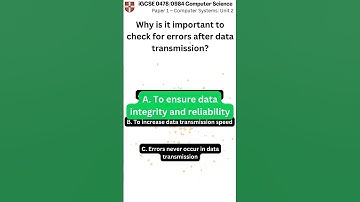 iGCSE Computer Science 0478 0984 Paper 1 Unit 2 q029 v1