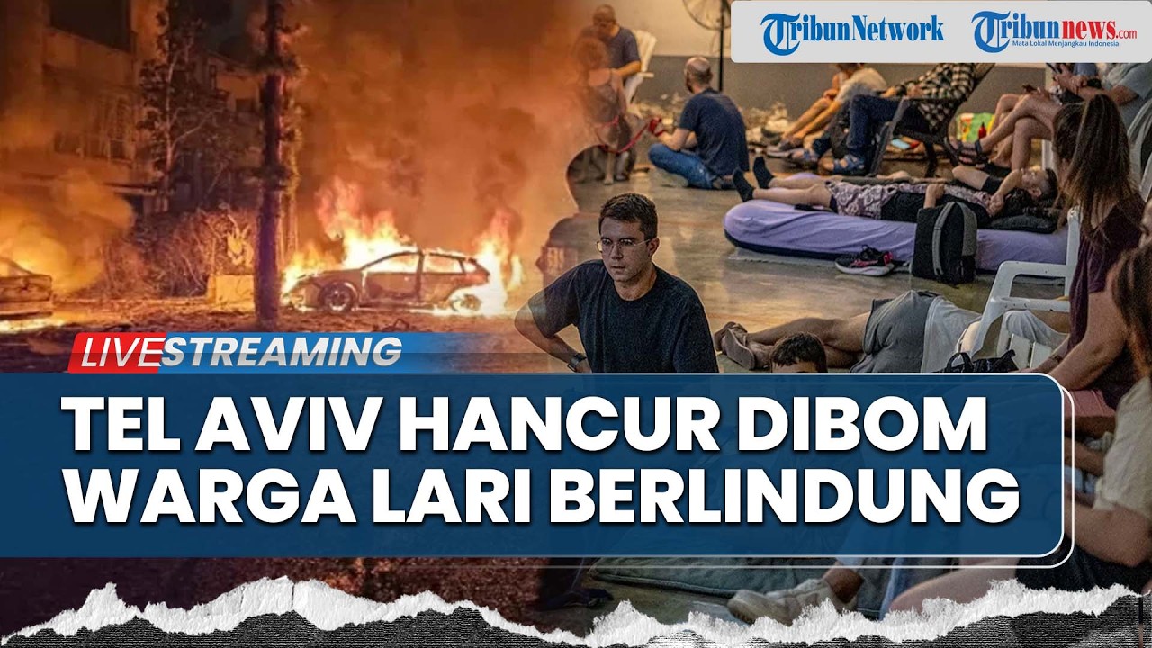 🔴Iran Bombardir Israel Buat Warga Berlindung di Bunker, Politisi Inggris Klaim Tel Aviv Hancur Parah