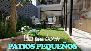 IDEAS para decorar PATIOS PEQUEÑOS | Parte 2 - YouTube