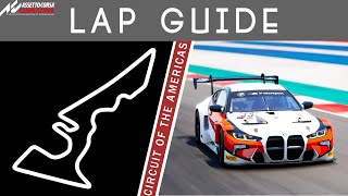 Circuit Of The Americas Lap Guide - Assetto Corsa Competizione