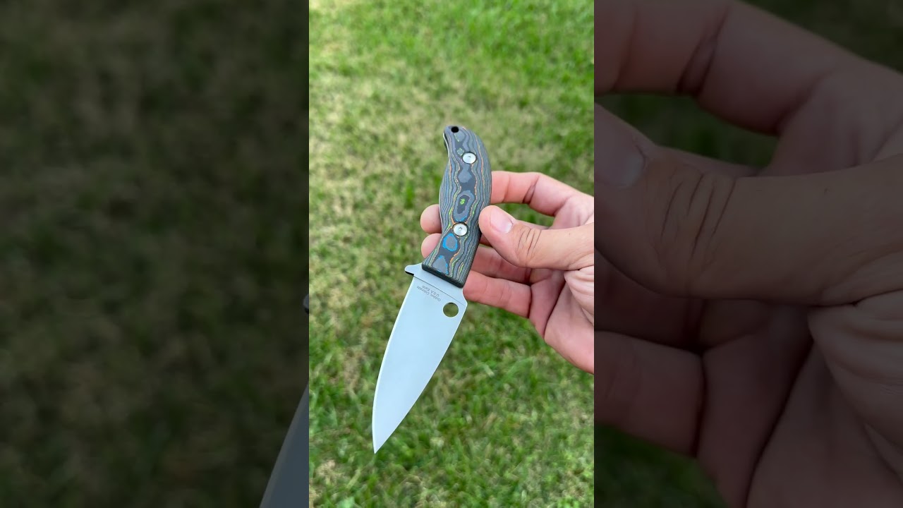 Spyderco Mule M398 80s Fat Carbon Fiber scales