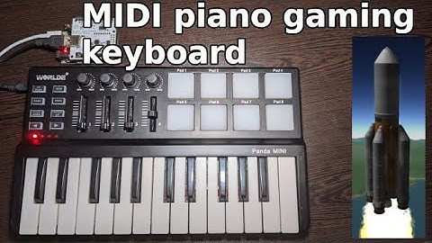 MIDI piano as a Kerbal Space Program controller using Arduino