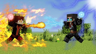 Minecraft Fire Bender vs Lightning Bender (Avatar)