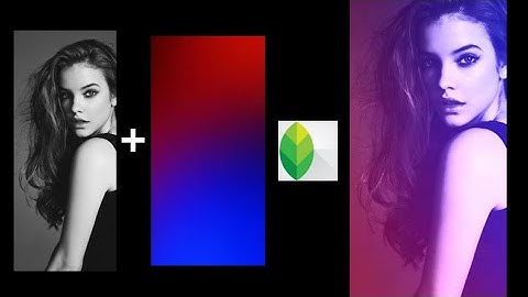 Snapseed dual tone red blue effect on photo editing tutorial by mobile phone.