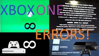 Xbox One All Errors!