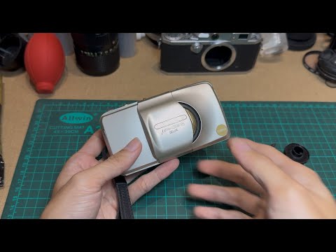 ⌘完動品！ 電池付き、作例あり！ OLYMPUS μ Stylus 105⌘ OLYMPUS μ[mju:] ZOOM 105 オリンパス ミュー105の電源ON - YouTube