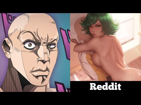 One Punch-Man Female Edition | Anime vs Reddit #2 (the rock reaction meme)