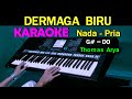 DERMAGA BIRU - Thomas Arya | Karaoke Nada Pria