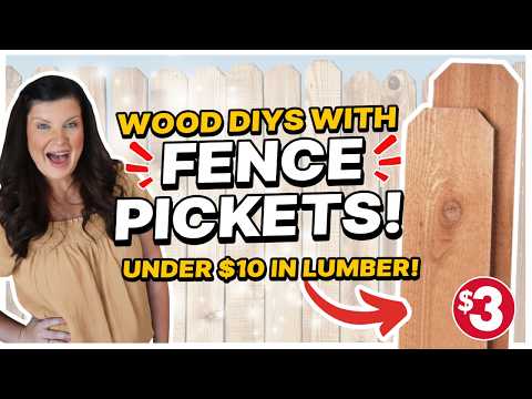 Thumbnail for 5 (Easy + CHEAP) Fence Picket Projects That Look EXPENSIVE! | Budget Woodworking