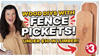 5 (Easy + CHEAP) Fence Picket Projects That Look EXPENSIVE! | Budget Woodworking