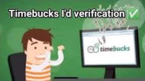 How to verify ID on timebucks account