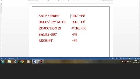 #How to create tally erp 9 sales order, delivery note, Rejection in, Sales&Gst, &Recepit#