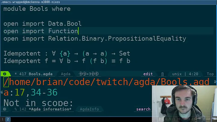 Twitch: Proving things using Agda!