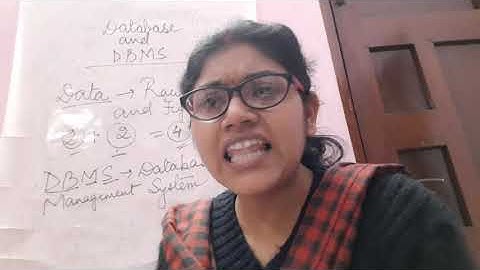 Chapter 6 - Database and DBMS(An Introduction) of class 7 part1