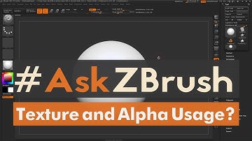 #AskZBrush: “How can I apply a Texture at full opacity with an Alpha active?”