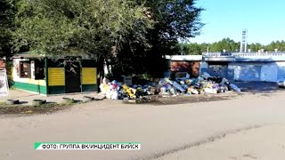 Несанкционированная свалка на ул. Пушкина в Бийске (Будни, 16.07.20г., Бийское телевидение)