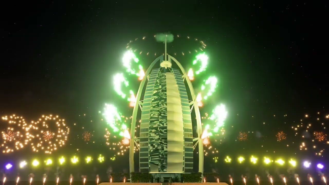 (Fwsim) NYE 25 Dubai Burj al Arab 