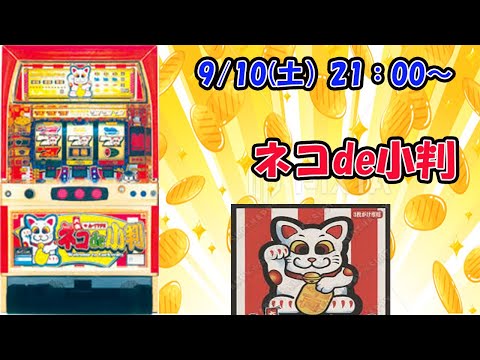 【パチスロネコde小判】　コピー攻略打法で打ちます！4号機のAT機☆＋2000枚切ったら罰ゲーム‼︎『まったり雑談。初見さん歓迎！設定予想、差枚数予想しながら楽しめるLive』