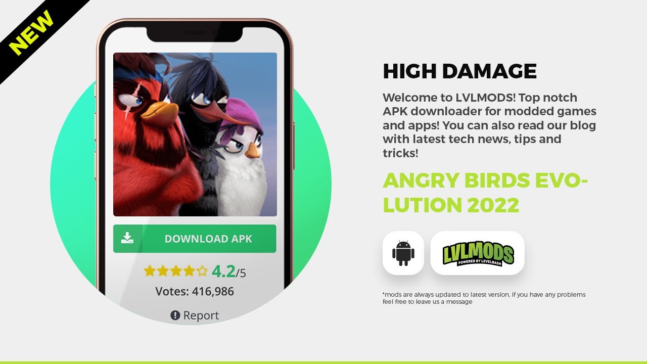 Angry Birds Evolution High Damage *Mod APK* YouTube