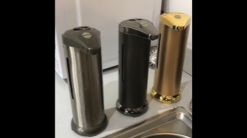 Automatic touchless stainless steel hand sanitizer dispenser