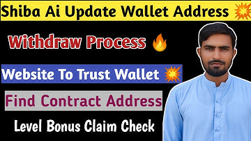 Shiba Ai To Trust Wallet Withdrawal 🔥|| Add Wallet Address On Shiba Ai Site - Shiba Ai Update