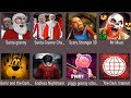 Scary Stranger 3D,Mr Meat,Santa Granny,Boris And Dark,Endless Nightmare,Piggy Granny Roblox,The