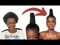 How to: Slay your Sleek Ponytail with Twisty Top Knot (Ninja Bun) On Short Hair