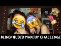 BLINDFOLDED MAKEUP CHALLENGE | kai alexandra