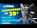 🌊¿CÓMO COMISIONAR 3D?🦑 PINTAMOS Y TEXTURIZAMOS EL PERSONAJE OC #7 #3d