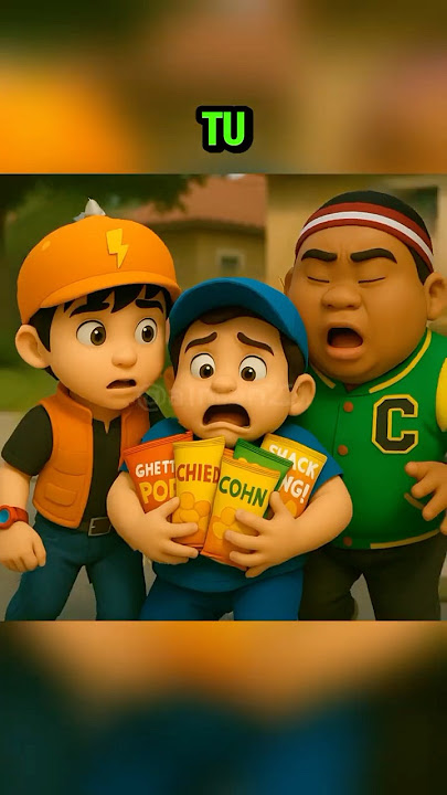 BoBoiBoy Kena TOLONG KE TAK Ni?!! 😭😂 #boboiboy #funnyshorts