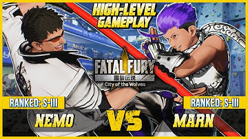 FATAL FURY: CotW ⭐ NEMO (BILLY) vs MARN (HOKUTOMARU) ⭐ FF:CotW High Level Gameplay!