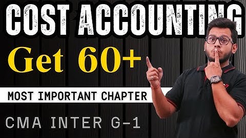 CMA Inter Cost Accounting 📚 | Most Important Chapter for Dec 2025 Attempt