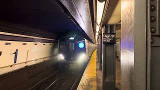 R211A Burn-In Testing On The A Line High Street-Brooklyn Bridge