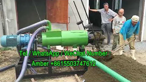 Chicken manure dewatering machine/cow manure dewatering machine