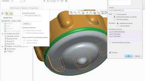 Shell Seed and boundary Creo