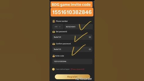 BDG game invite code💝 🤗💝BDG game ko kasa register karta h#new#earnmoney#viralshorts🫂❤💙