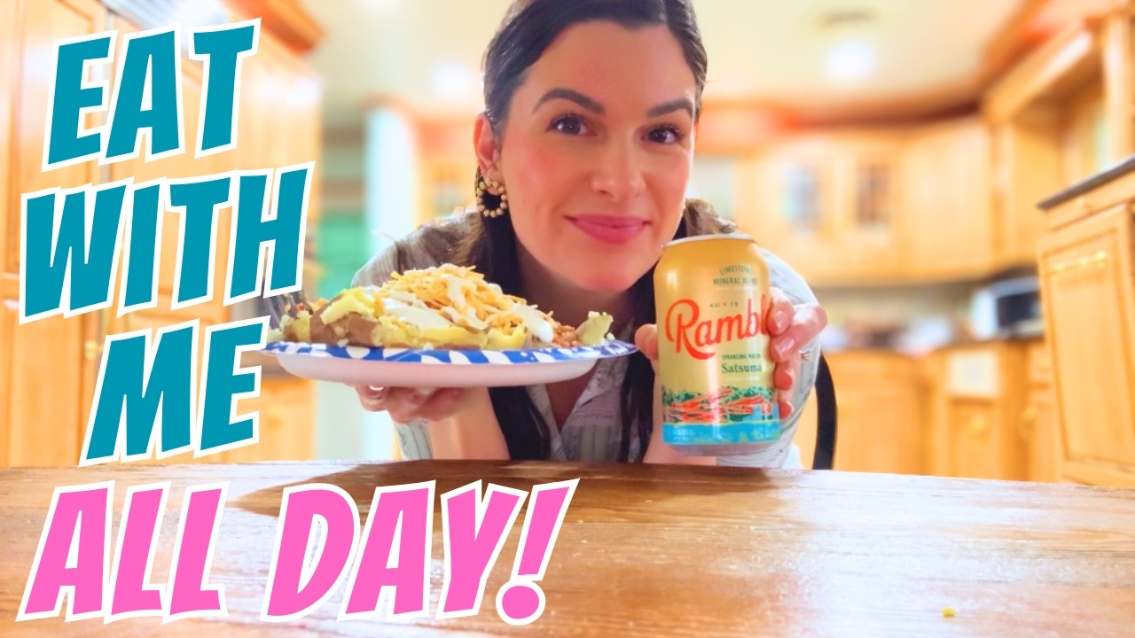 What I Eat in a Day While Working Full Time as a Mom of 4! Healthy Meal Prep Ideas on the Go!