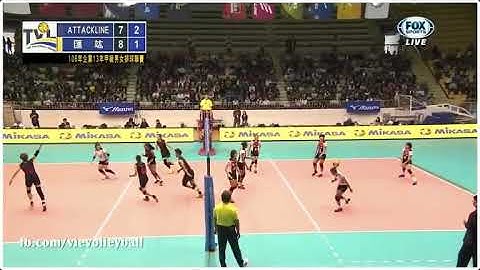 alyssa valdez with a back row attack | attackline