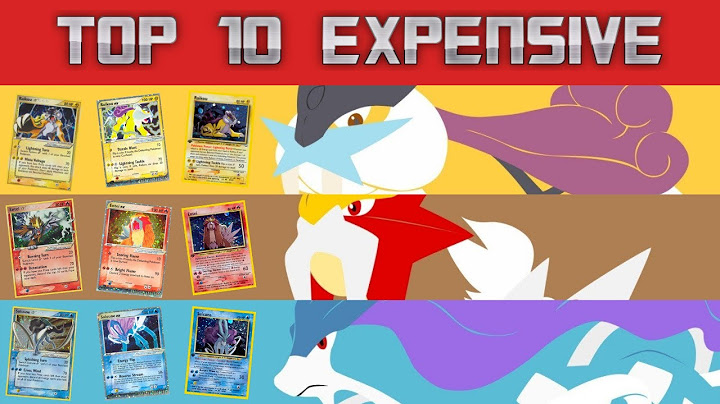 Top 10 Expensive Legendary Dogs Pokémon Cards!