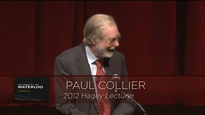 2012 Hagey Lecture: Dr. Paul Collier