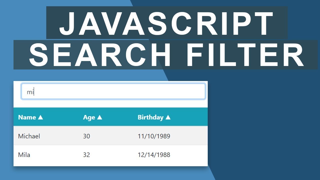 javascript search string  Update  Search/Filter Table Data with Javascript