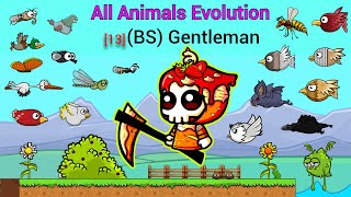 All Animals Evolution With Level 13 And 40 Account And The Grim Reaper Stuck in Game (EvoWorld.io)