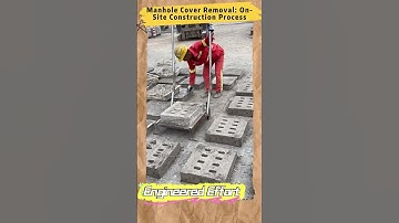 Manhole Cover Removal: On-Site Construction Process #EngineeredEffort